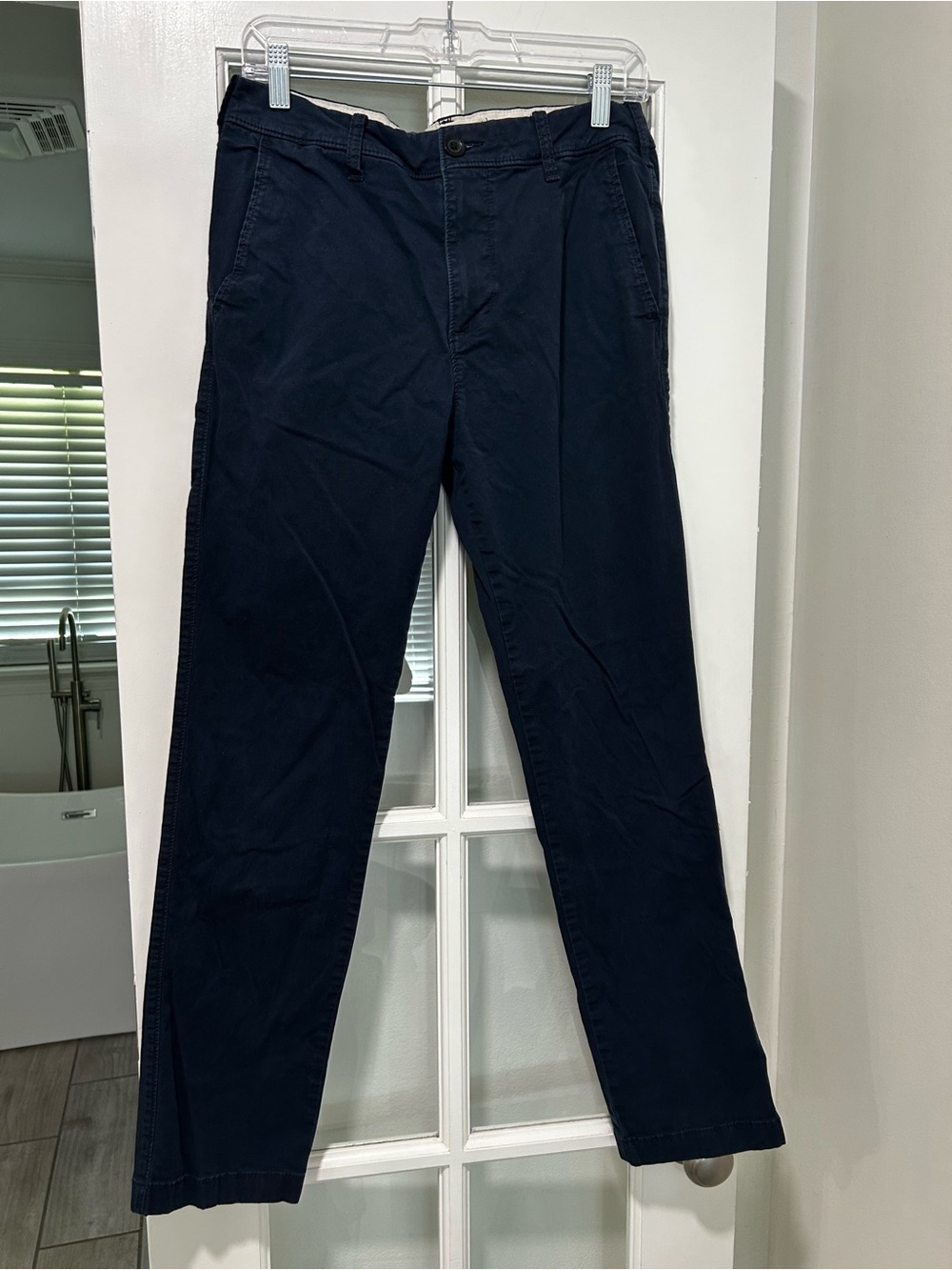 Hollister Men's Navy Chino Pants - Slim Straight Fit 31x32